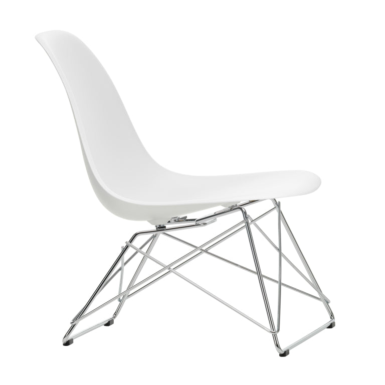 Vitra Eames LSR fauteuil verchroomd onderstel