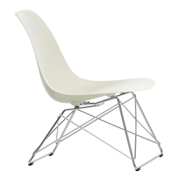 Vitra Eames LSR fauteuil verchroomd onderstel