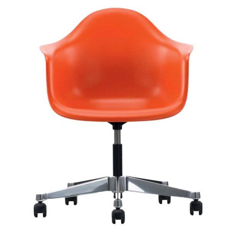 Vitra Eames PACC stoel, draaibaar met wielen