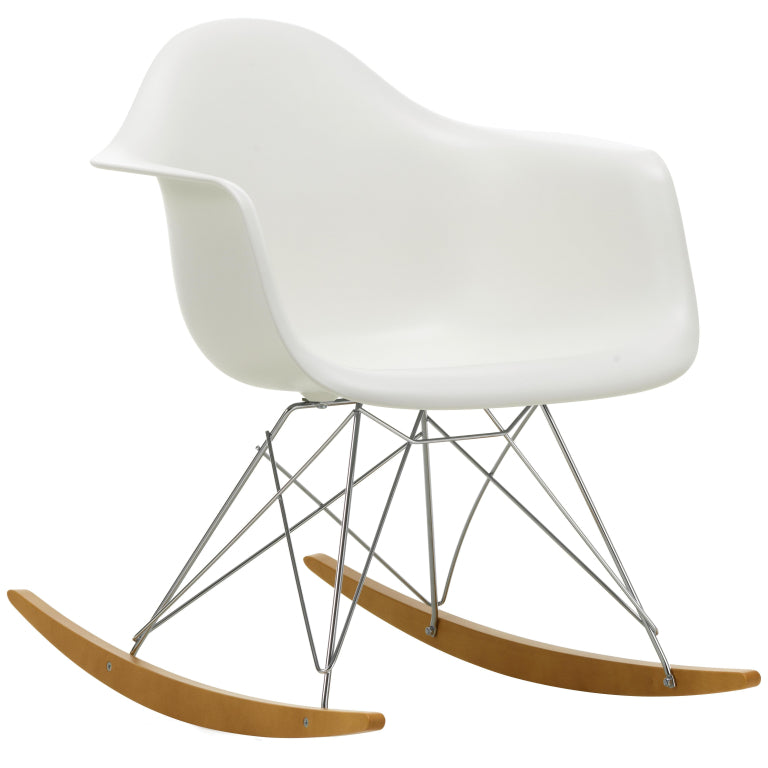 Vitra Eames RAR schommelstoel esdoorn chroom