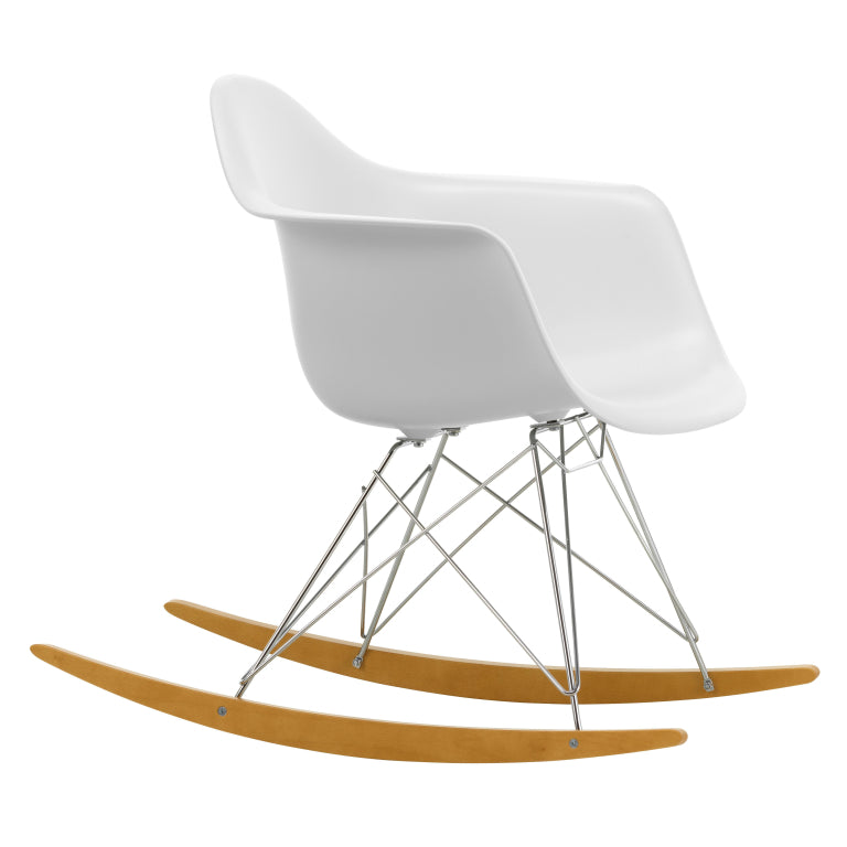 Vitra Eames RAR schommelstoel esdoorn chroom