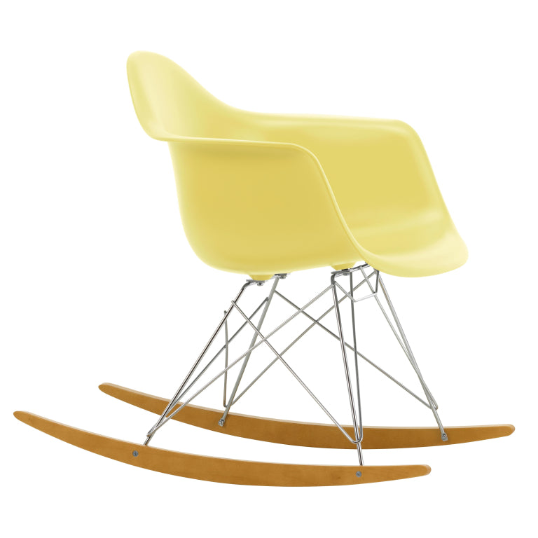 Vitra Eames RAR schommelstoel esdoorn chroom