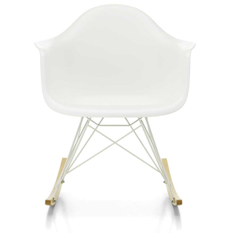 Vitra Eames RAR rocking chair with white powder-coated base