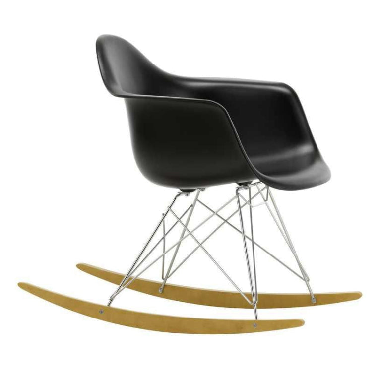 Vitra Eames RAR schommelstoel esdoorn chroom