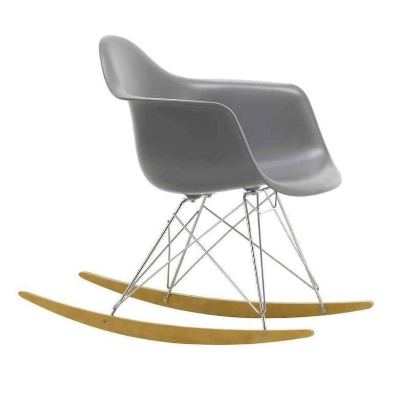 Vitra Eames RAR schommelstoel esdoorn chroom