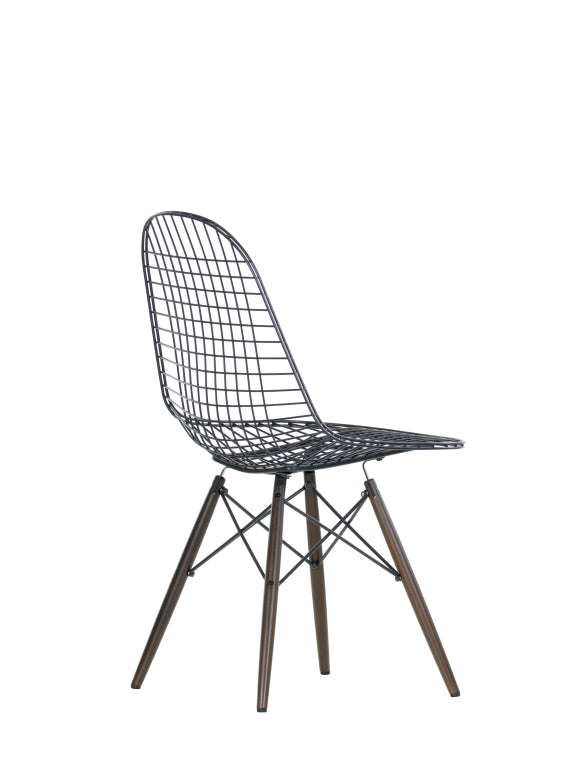 Vitra Eames Wire Chair DKW chair maple dark