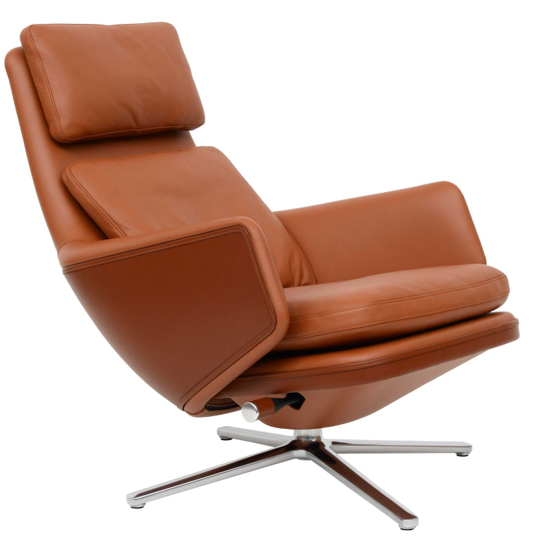 Vitra Grand Relax lounge chair Cognac