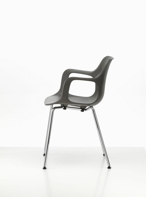 Vitra HAL RE armchair chromed base