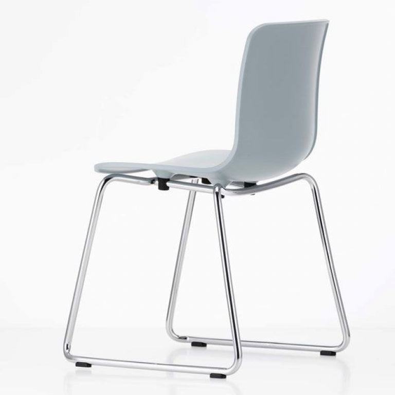 Vitra Hal Sledge chair with row connection ice grey