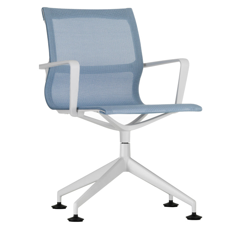 Vitra Physix vergaderstoel wit frame trioknit