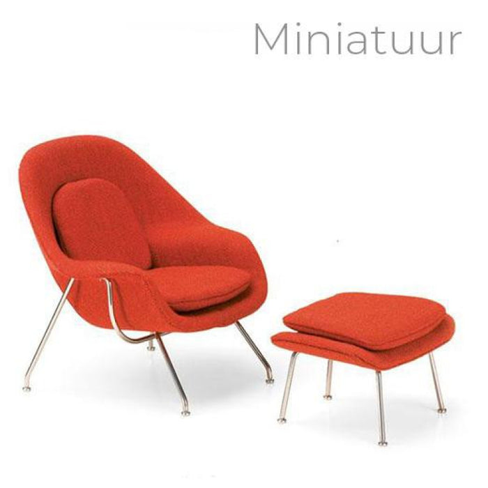 Vitra Womb Chair & Ottoman Miniatuur