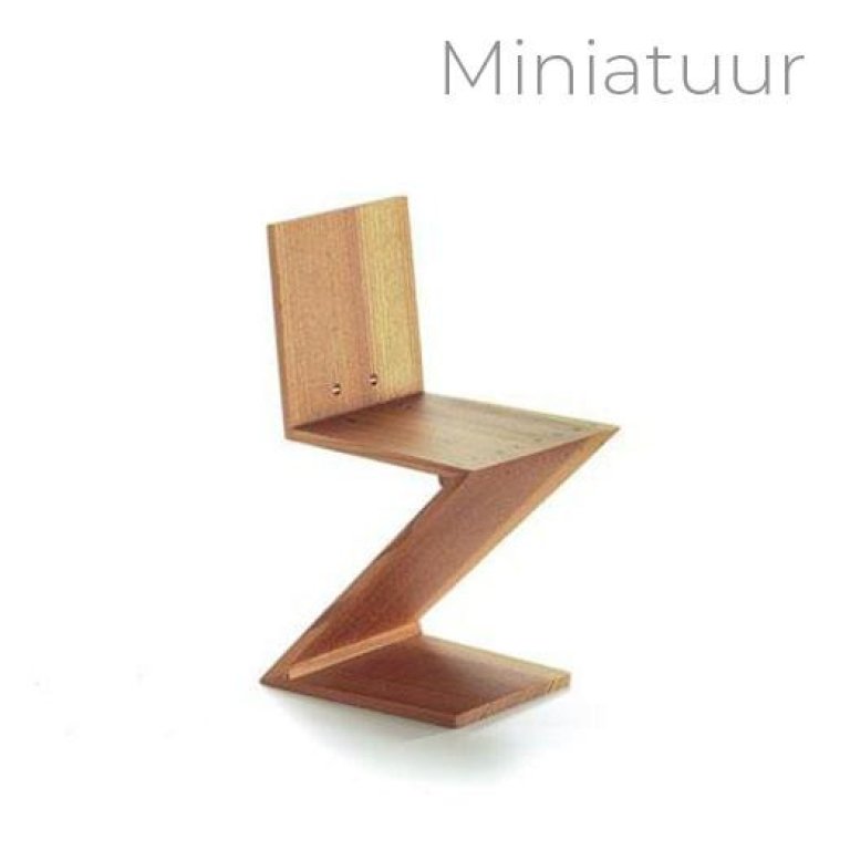 Vitra Zig zag stoel miniatuur