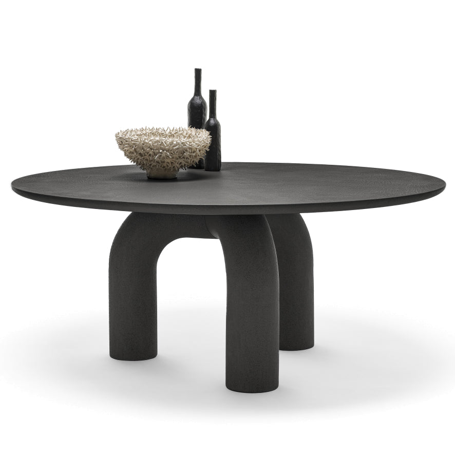 Mogg Elephante eettafel Ø160 Black brushed