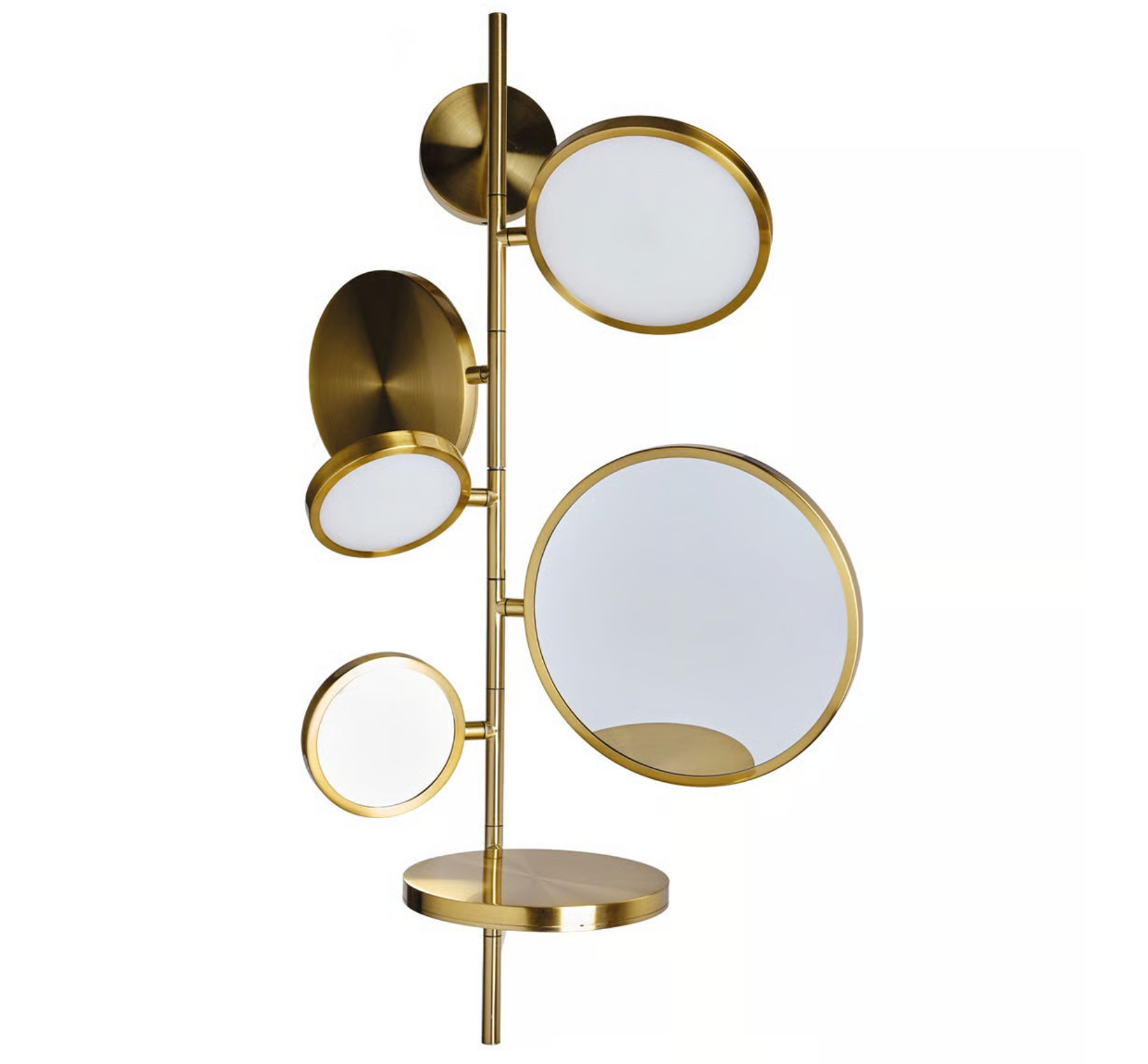 DCW éditions Tell Me Stories Wall Lamp with Mirrors Gold