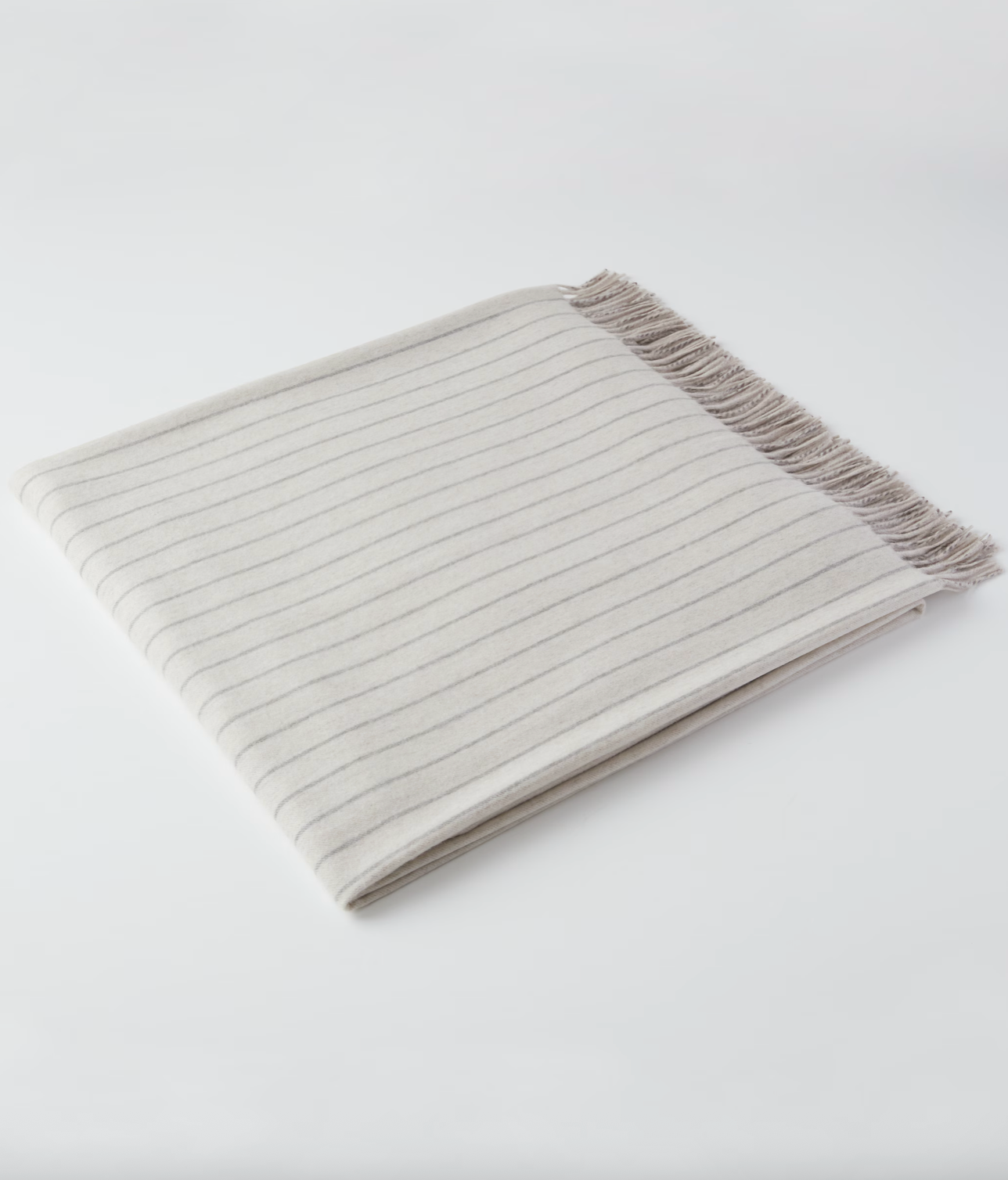 Loro Piana Pinstriped cashmere throw