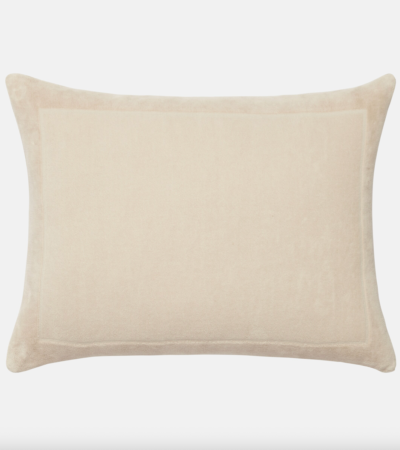 Loro Piana Crest Cotton Velour & Terry Cushion