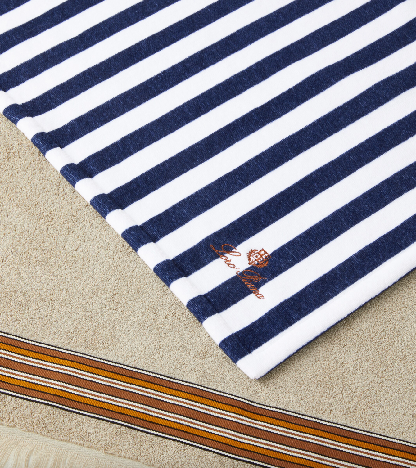 Loro Piana Striped cotton terry beach towel