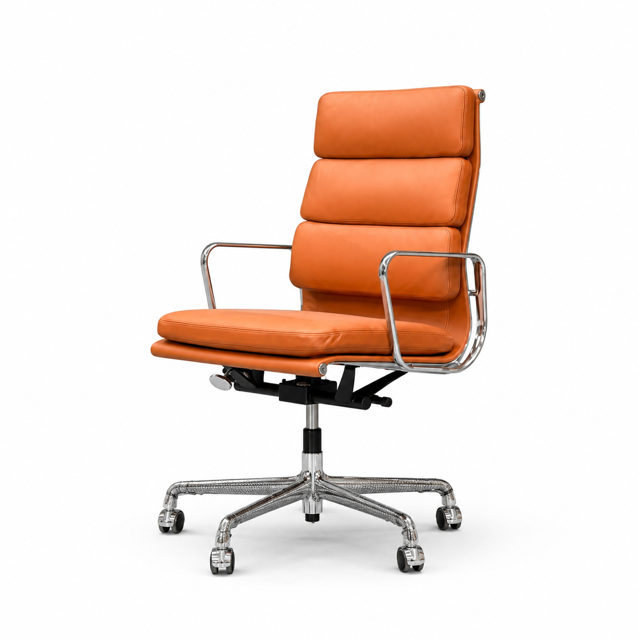 Vitra Soft Pad Chair EA 219 – Cognac Leather