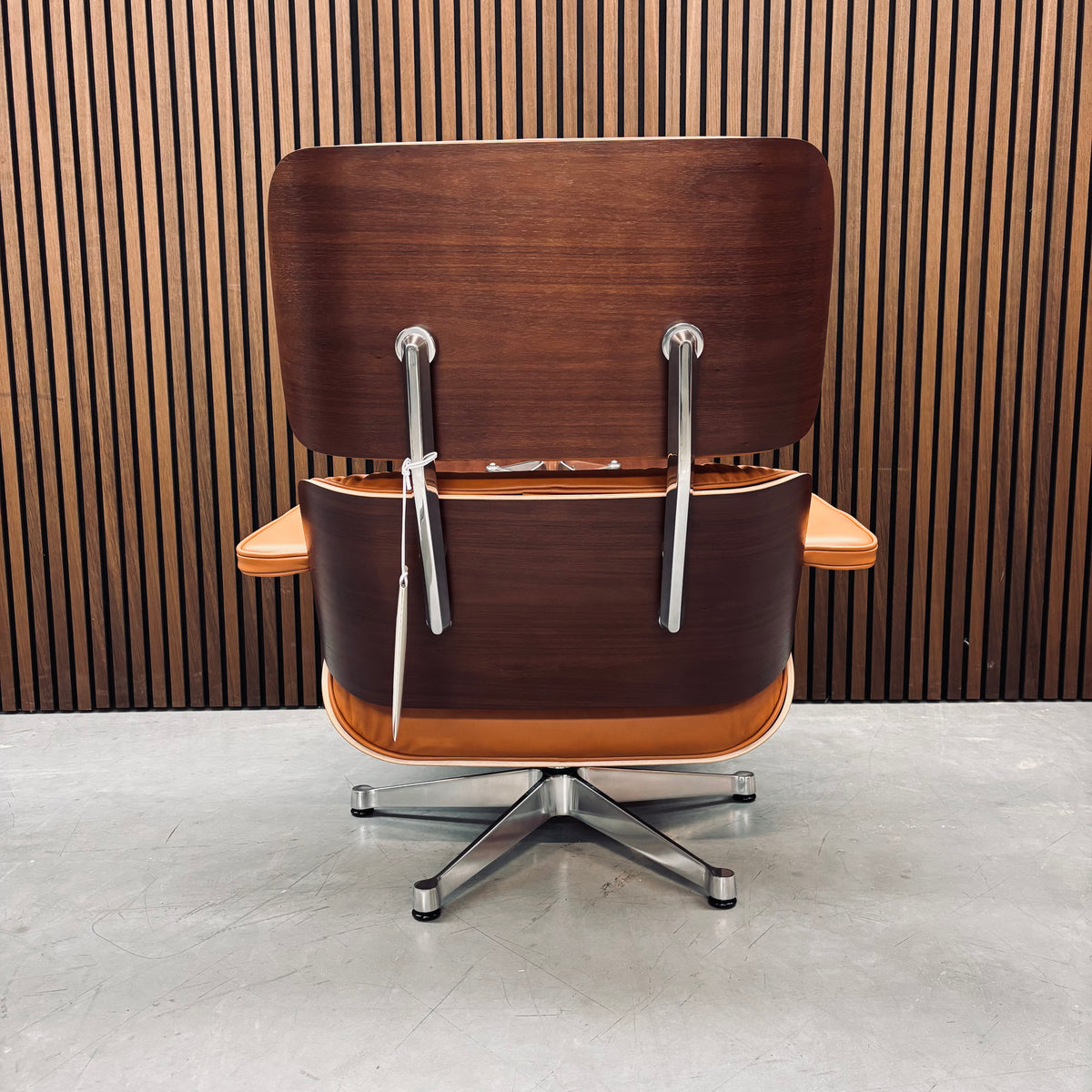 Eames Lounge Chair | Dark Walnut Shell & Cognac Leather