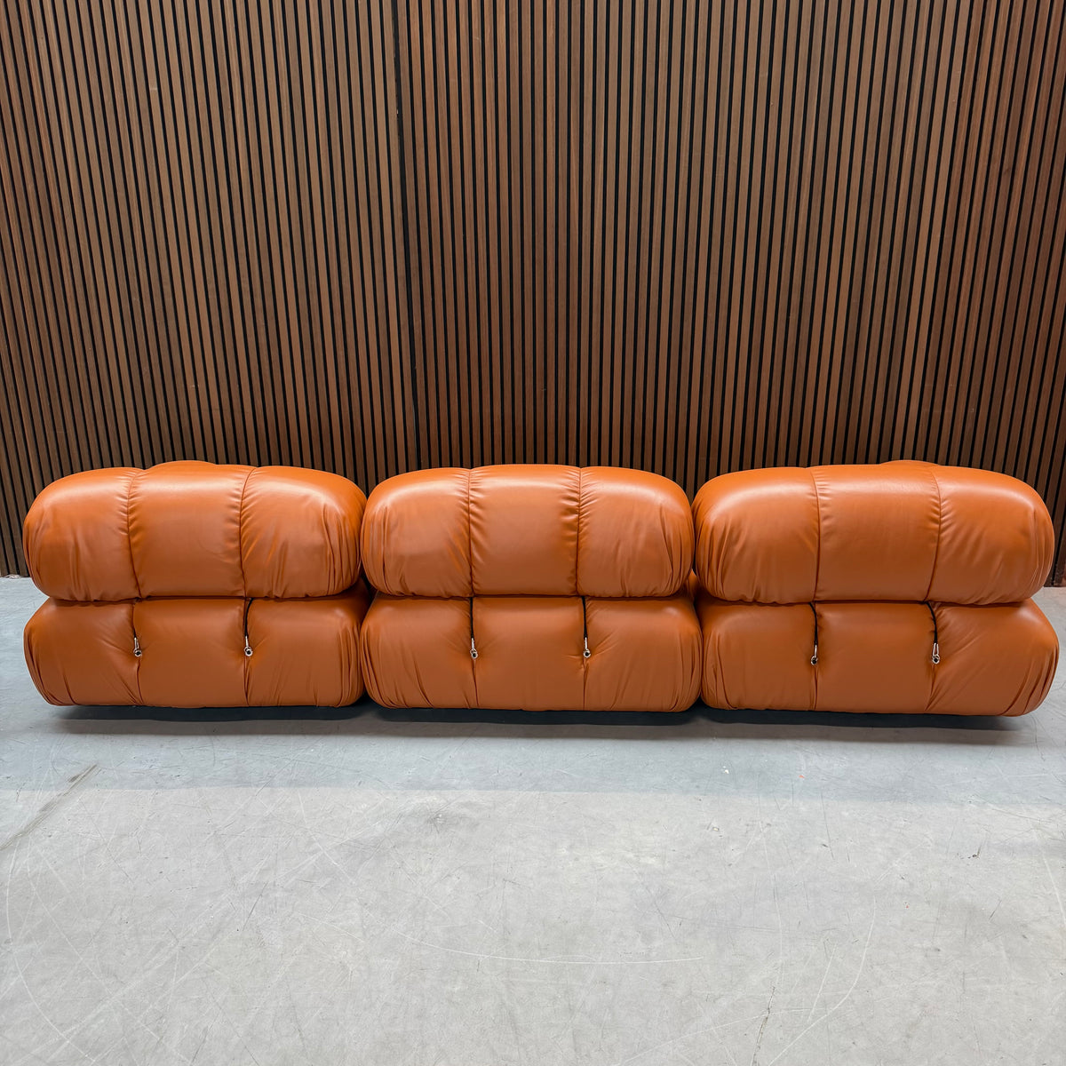 B&B Italia Camaleonda Modular Sofa – Brown Leather