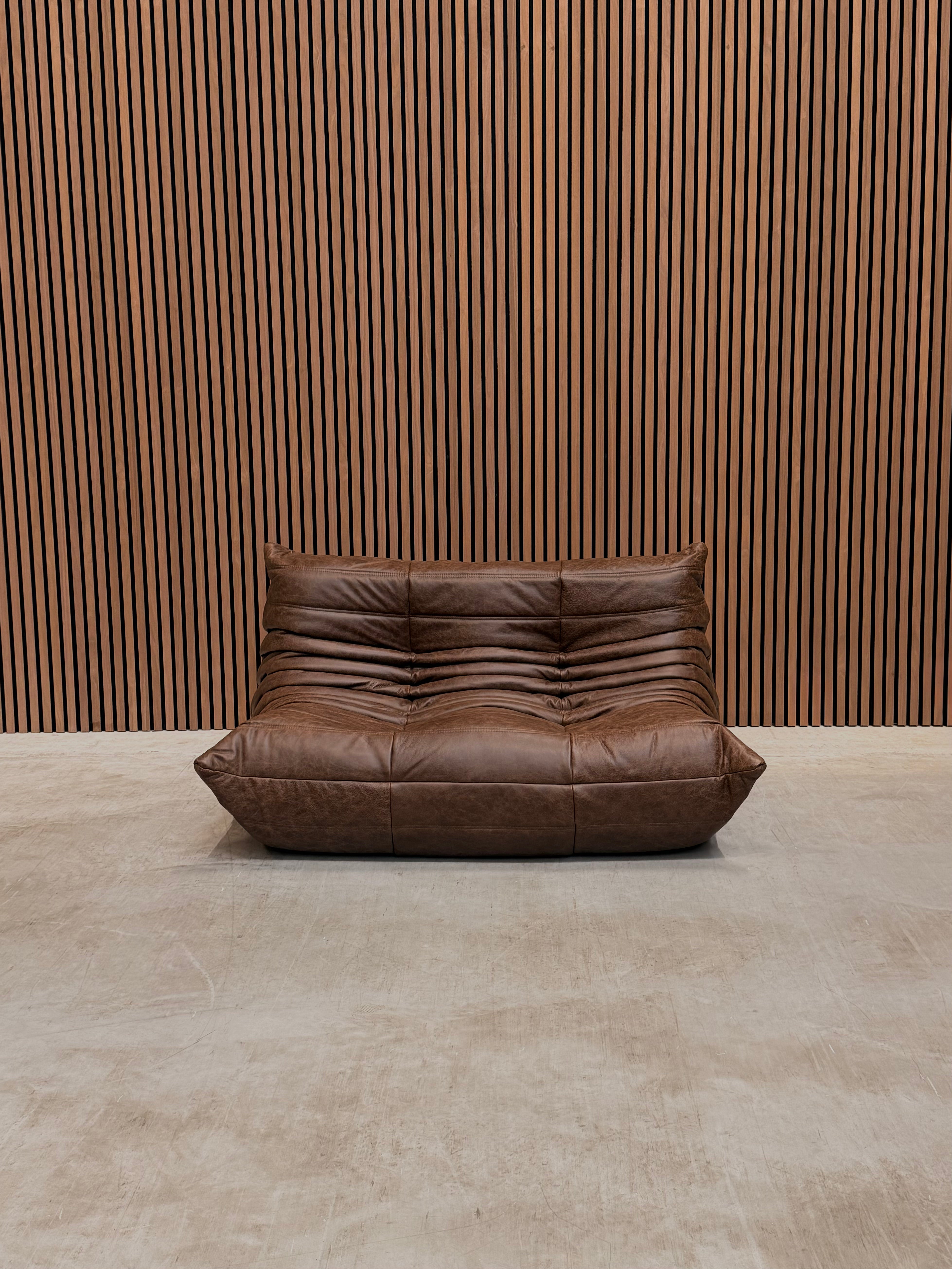 Ligne Roset Togo - Three Seater Chocolate Natural