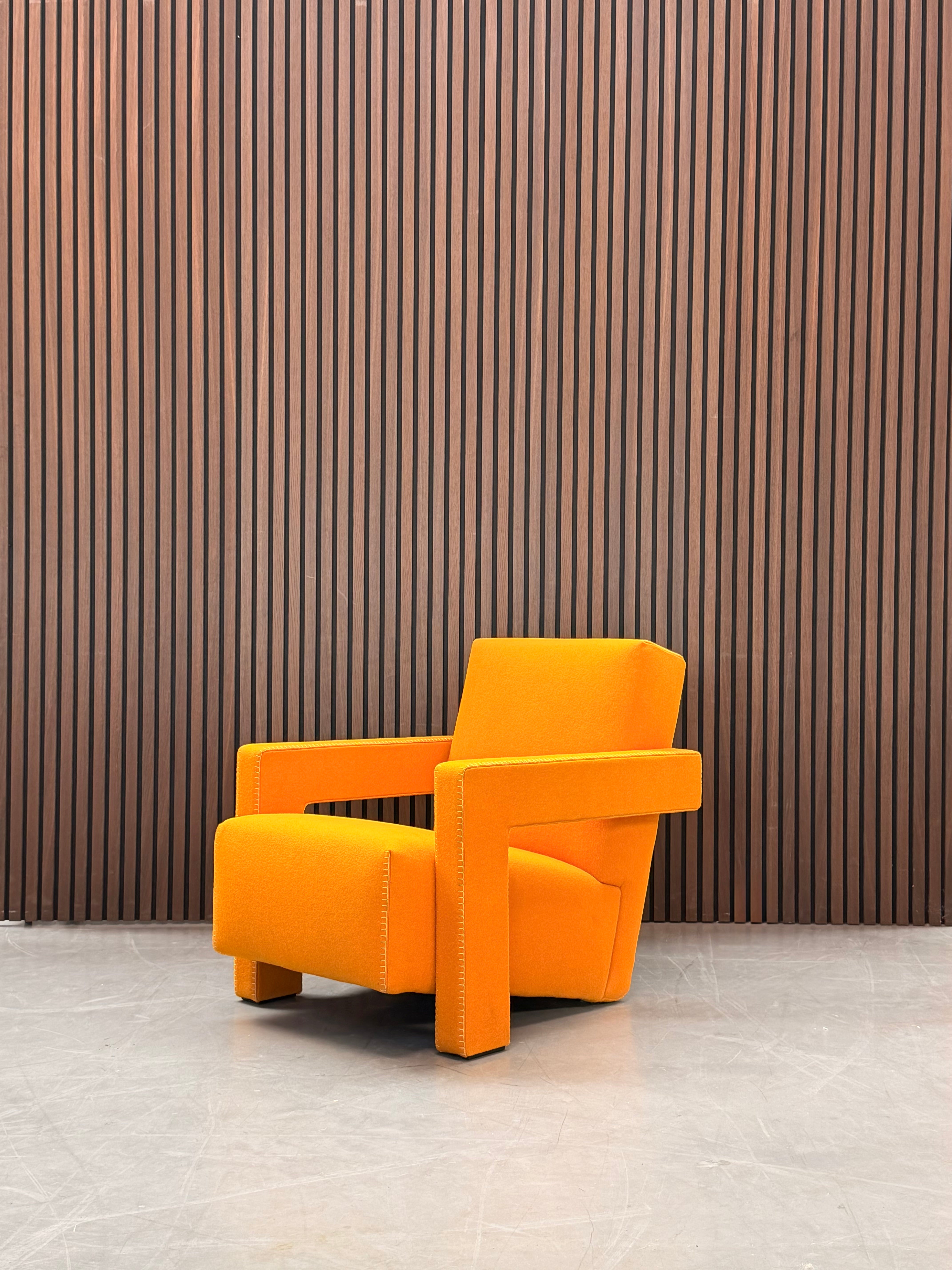 Cassina Utrecht Gerrit Thomas Rietveld Armchair Orange