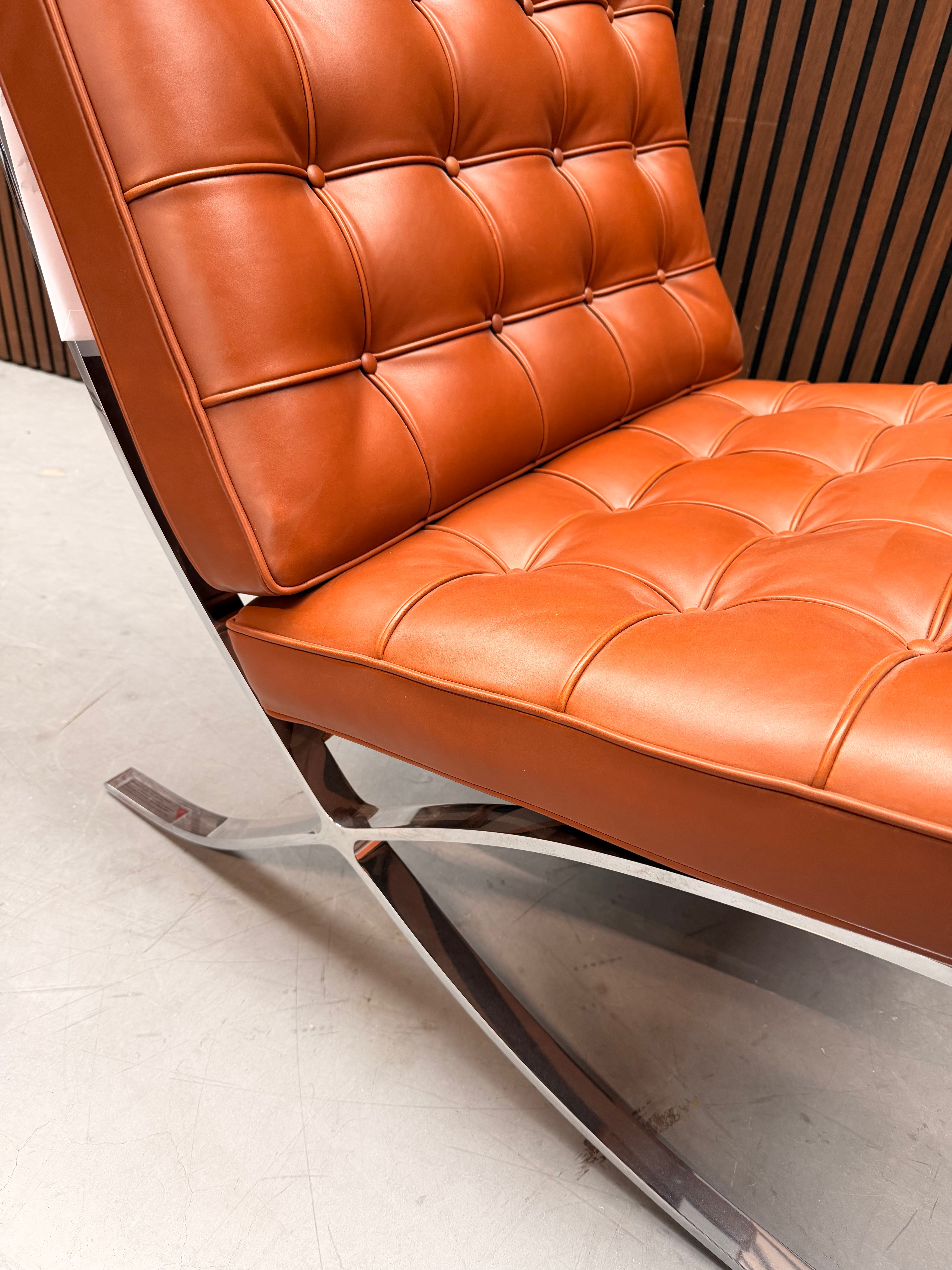 Knoll Barcelona Chair - Volo Leather Cognac