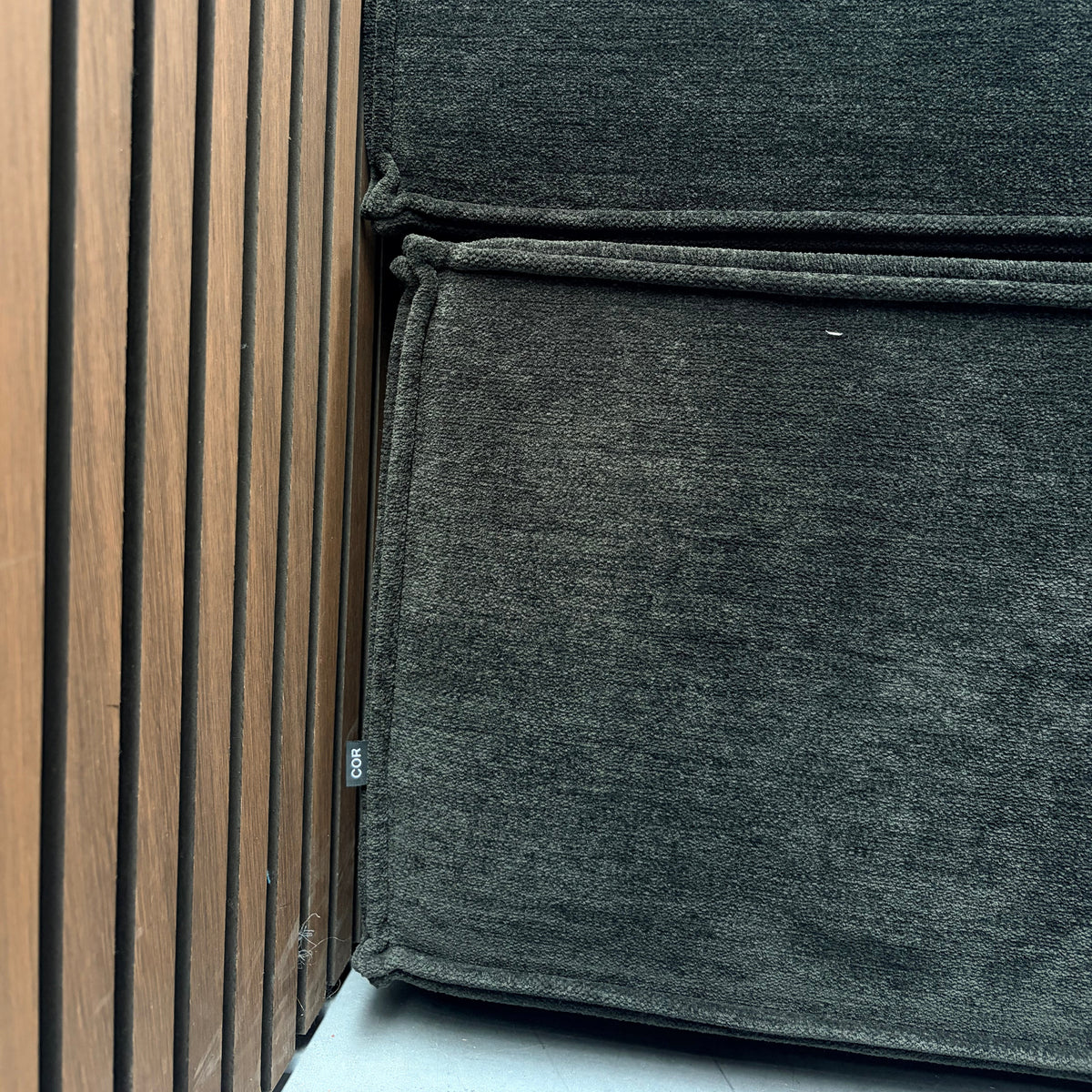 COR Trio Hoekbank – Green Fabric