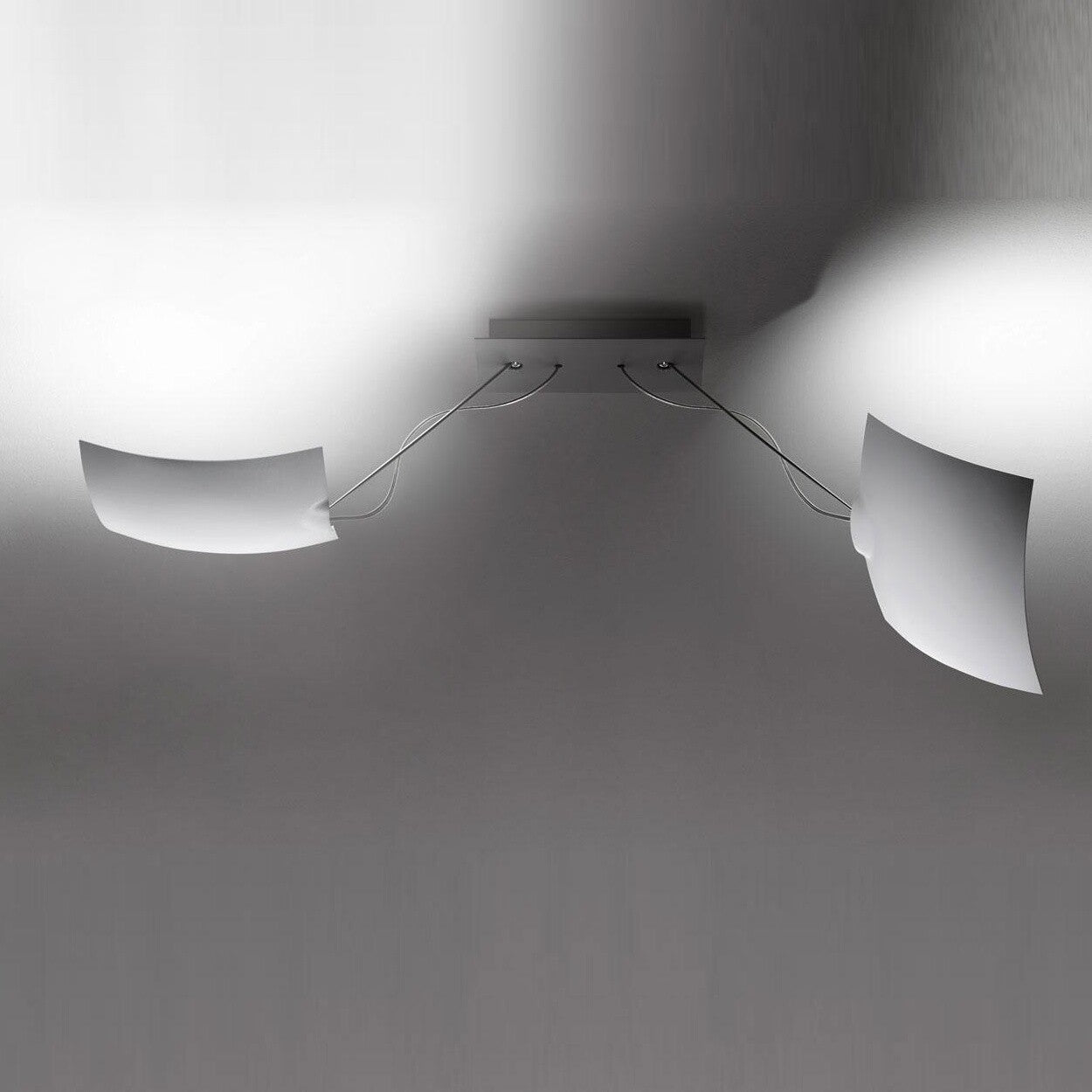 Ingo Maurer 2 x 18x18 LED Ceiling / Wall Lamp