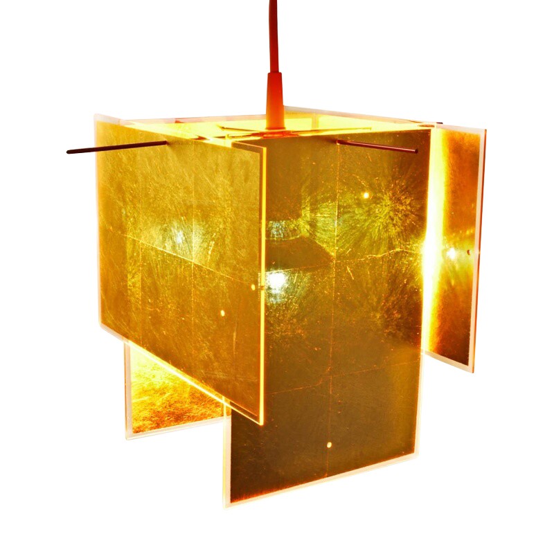 Ingo Maurer 24 Karat Blau Suspension Lamp
