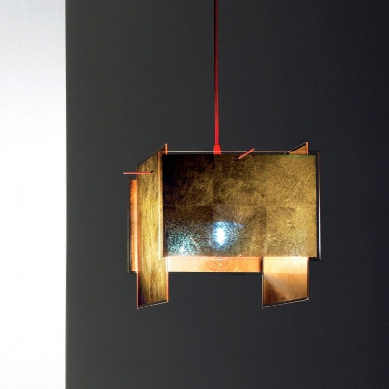 Ingo Maurer 24 Karat Blau Suspension Lamp