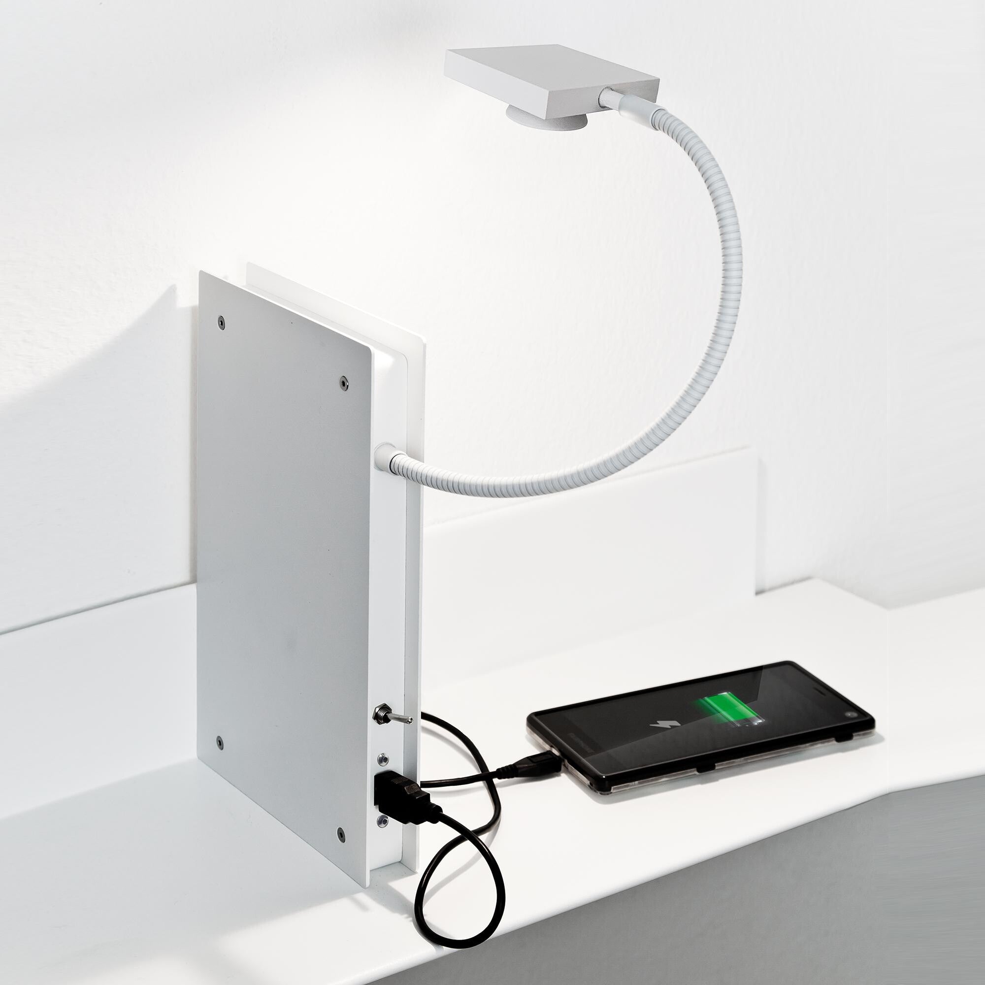 Ingo Maurer Oskar on the Shelf LED Shelf Lamp with Shelf