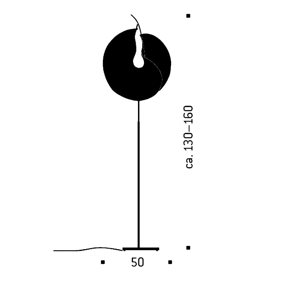 Ingo Maurer Yoruba Rose LED Floor Lamp