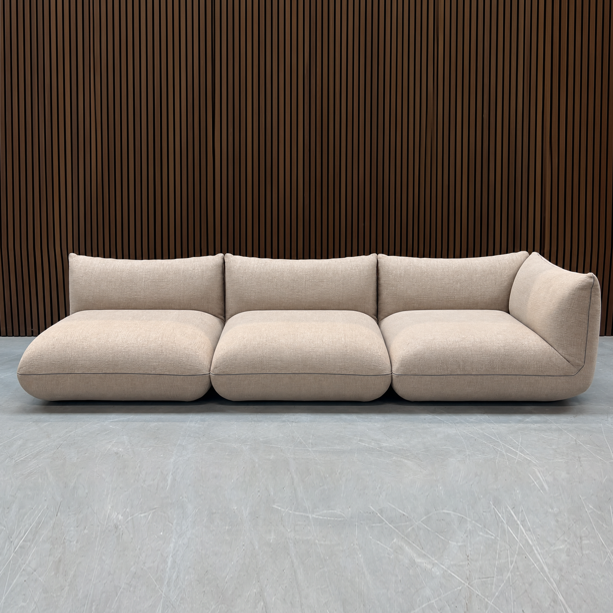 COR Jalis 3-Piece Modular Sofa – Beige Fabric