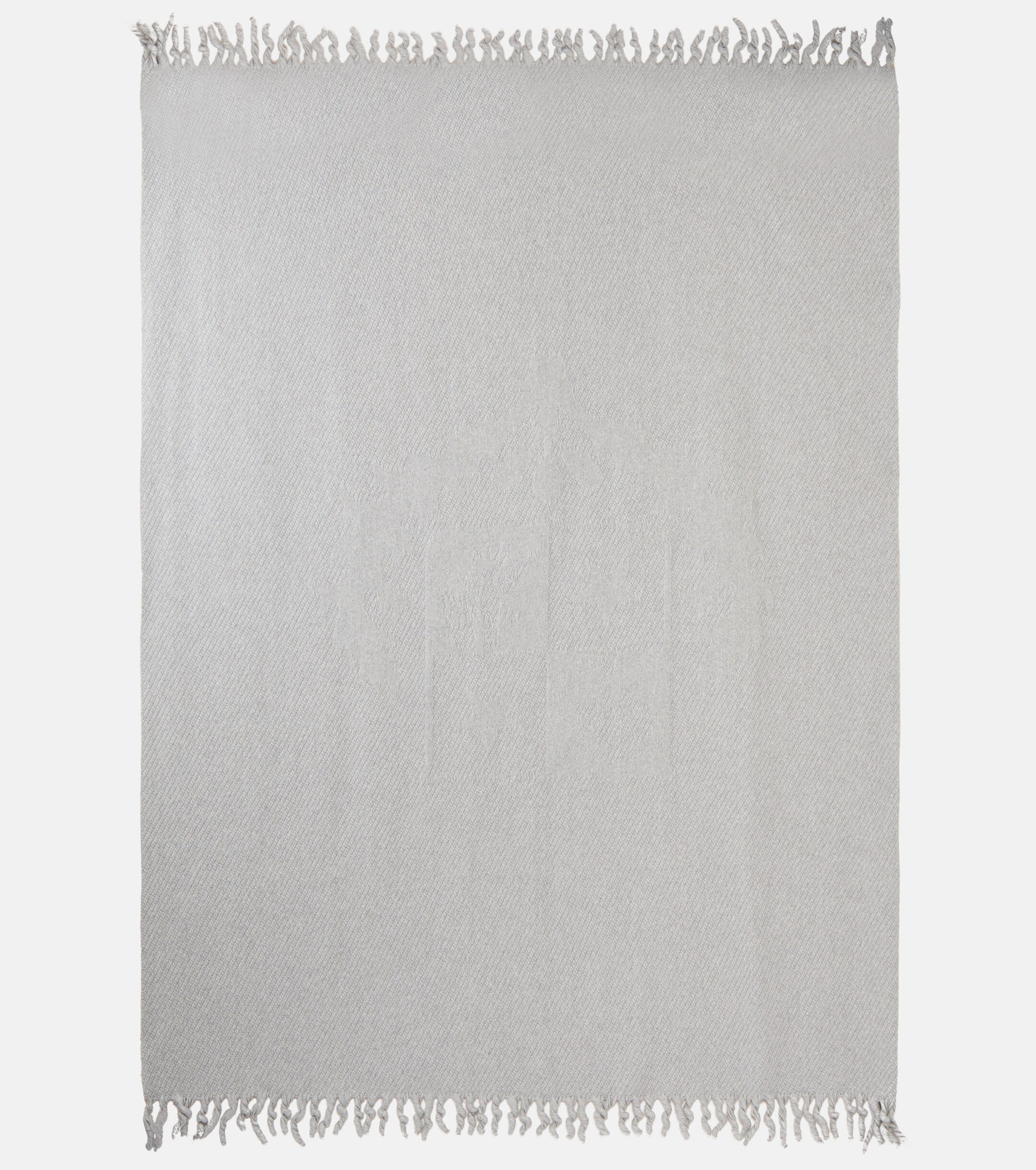 Loro Piana Logo jacquard cashmere throw