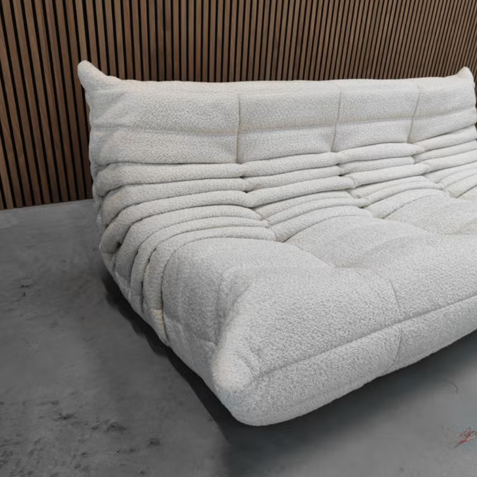 Ligne Roset Togo 3-Seater Sofa – Beige Boucle