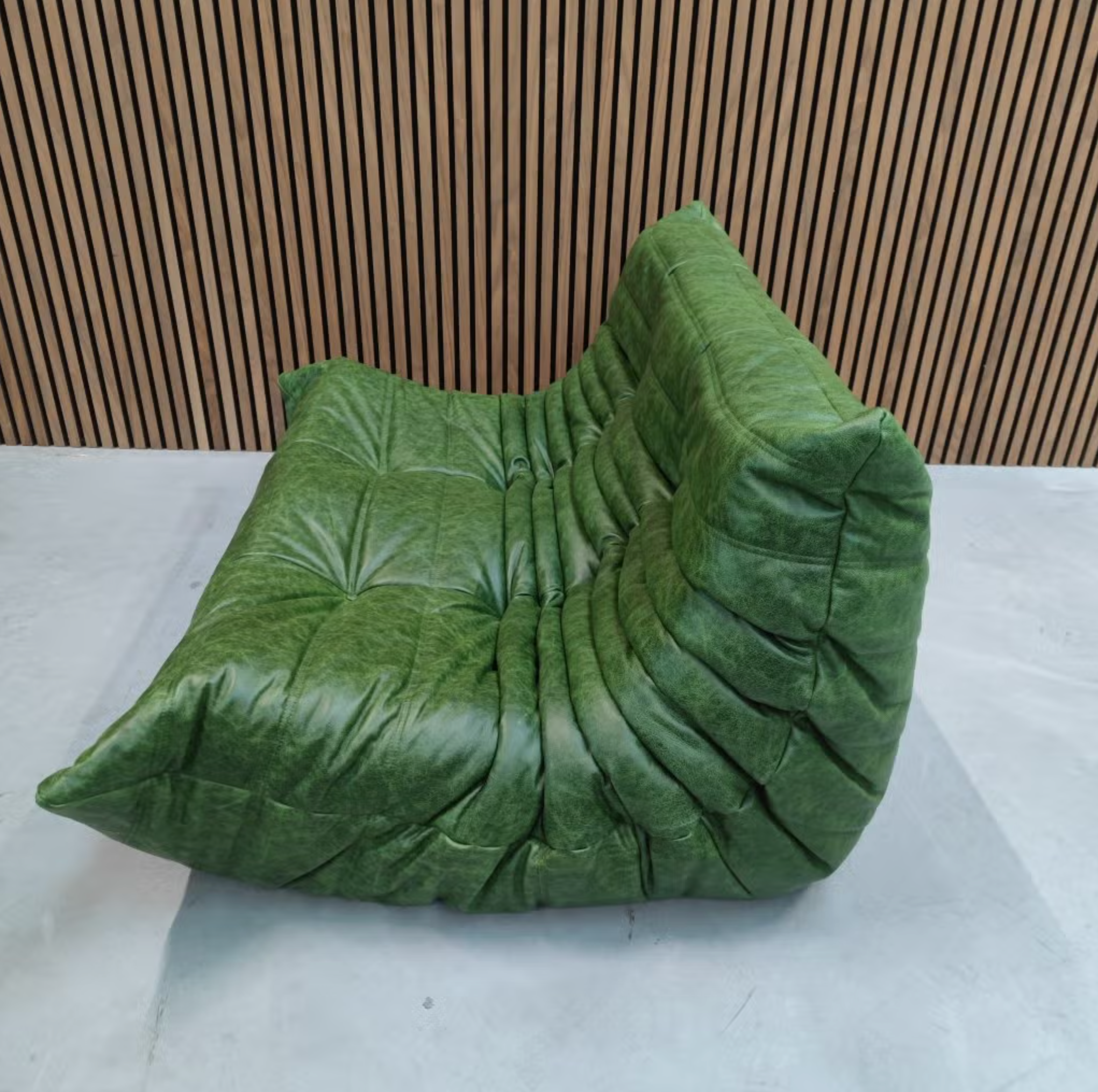 Ligne Roset Togo Modular Set – Green Leather