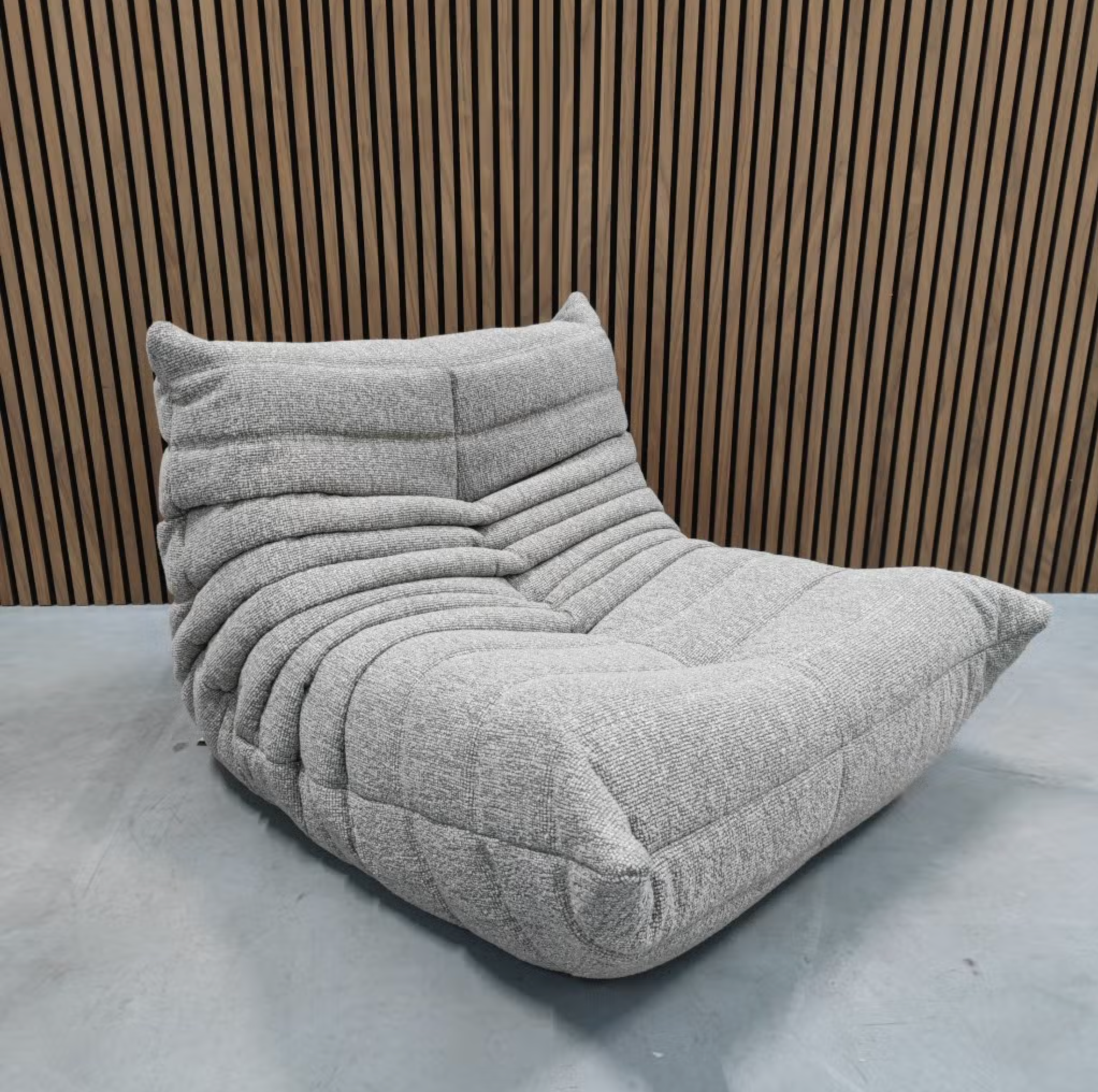 Ligne Roset Togo 1-Seater – Grey Wool Blend