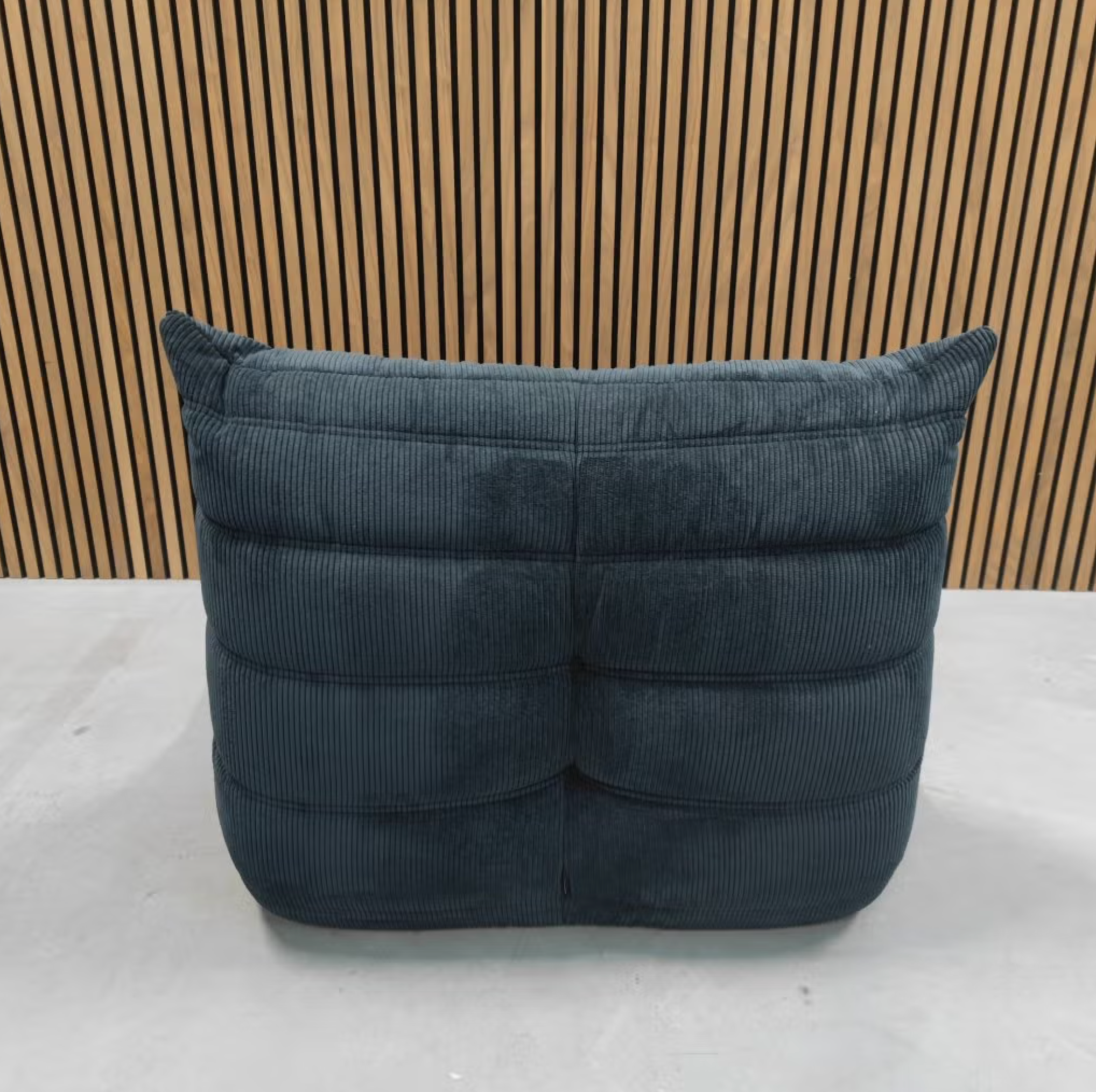 Ligne Roset Togo 1-Seater Sofa – Dark Blue Corduroy