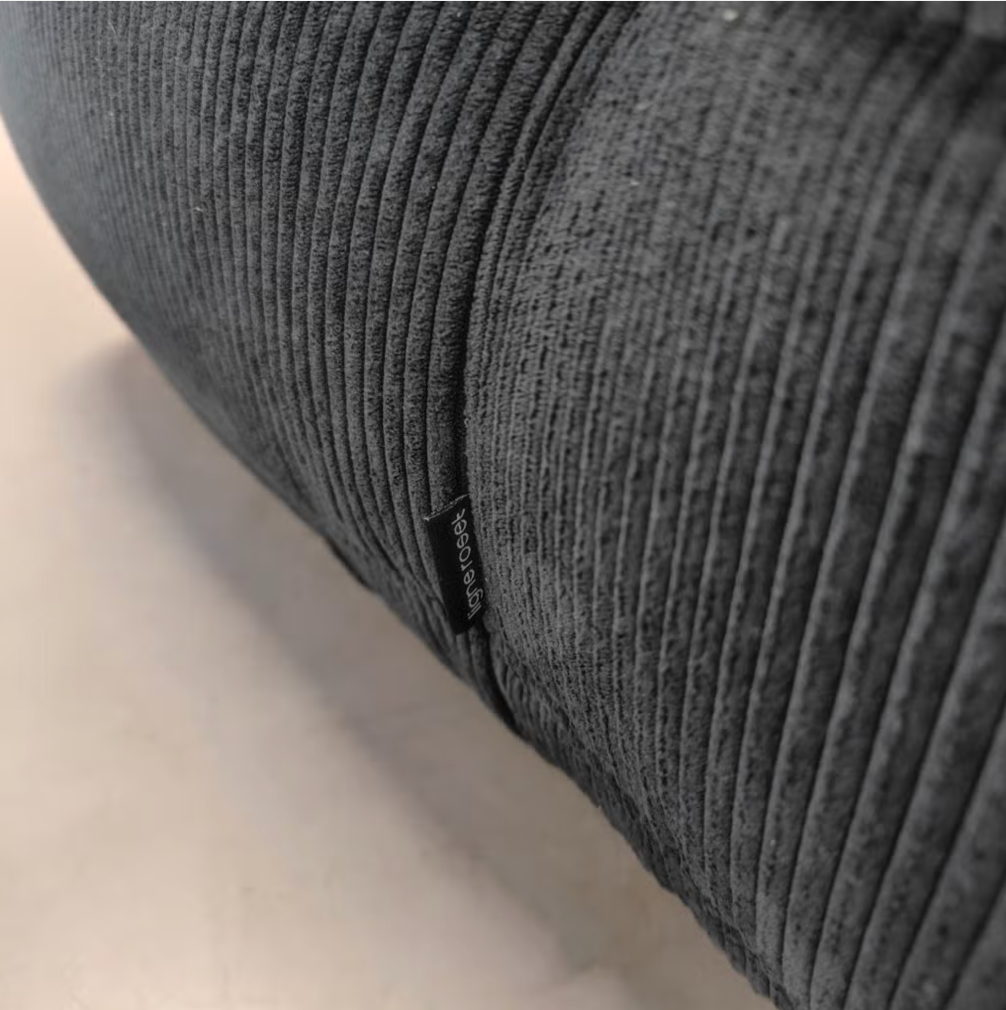 Ligne Roset Togo 1-Seater Sofa – Dark Blue Corduroy