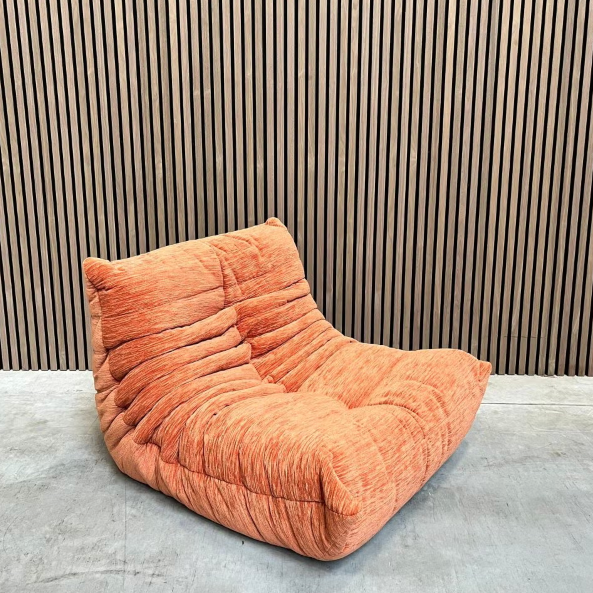 Ligne Roset Togo Fireside Chair – Orange Pierre Frey Fabric