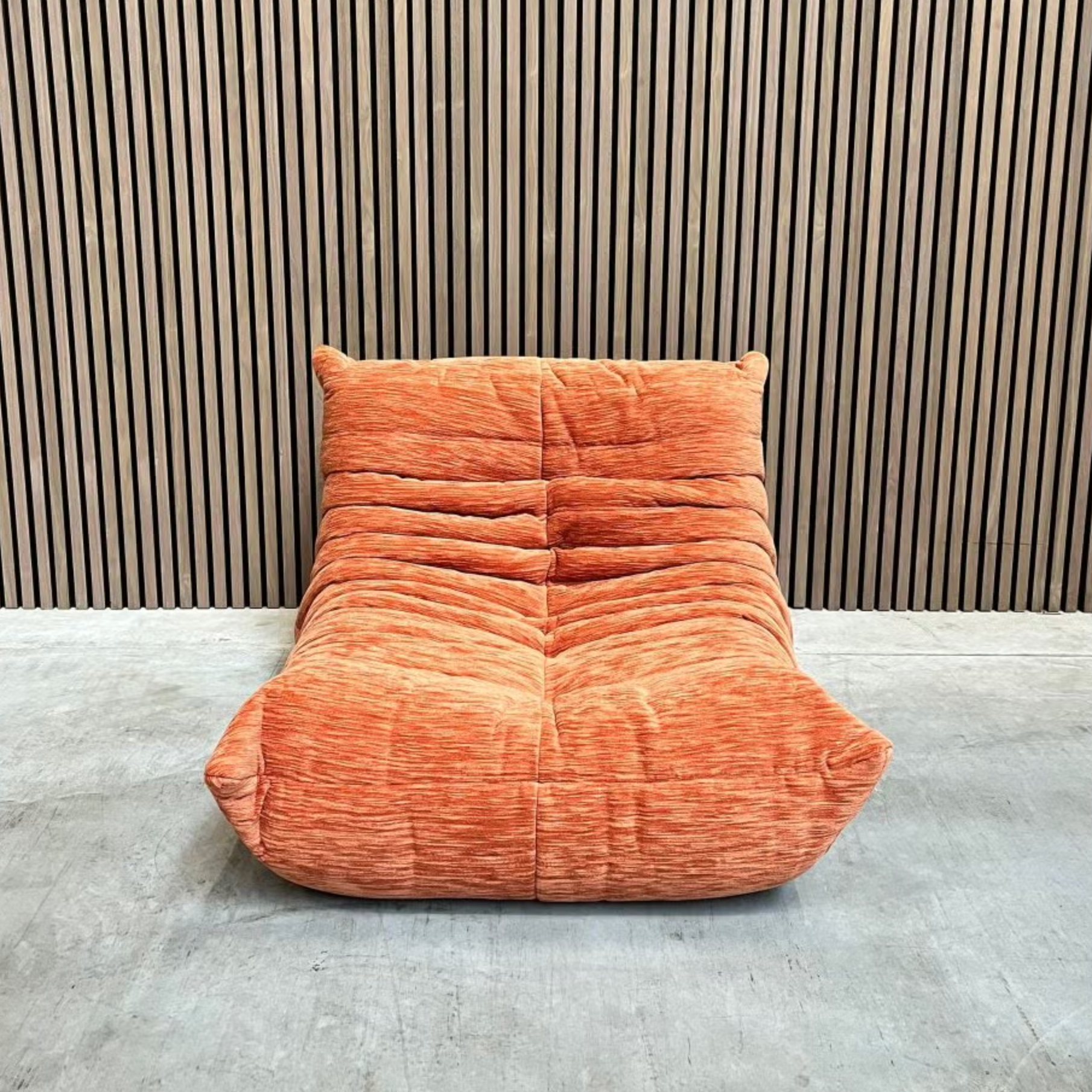Ligne Roset Togo Fireside Chair – Orange Pierre Frey Fabric