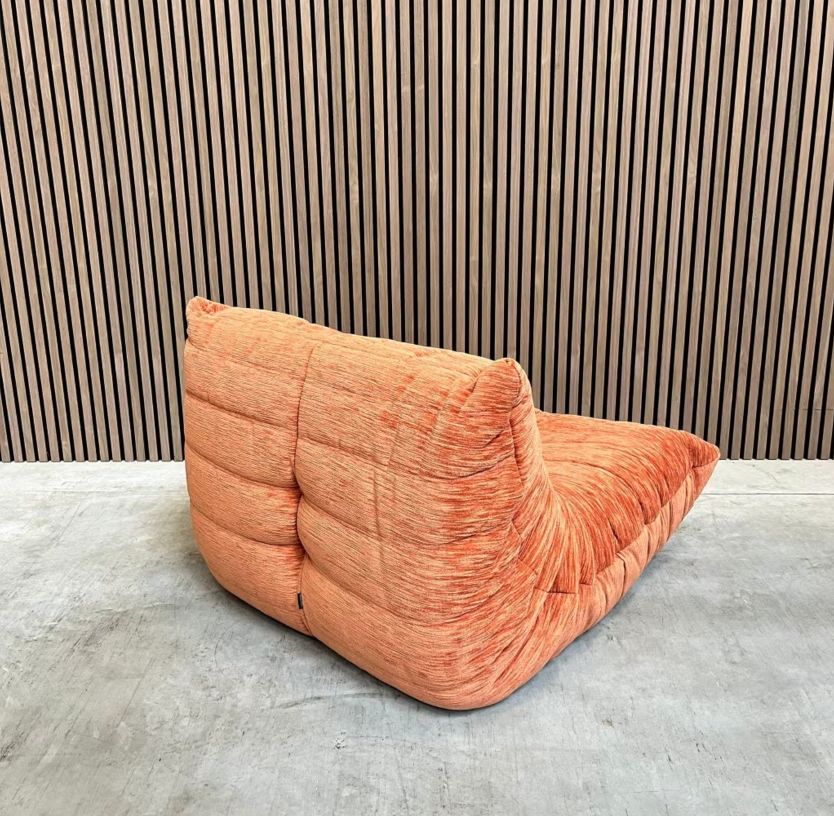Ligne Roset Togo Fireside Chair – Orange Pierre Frey Fabric