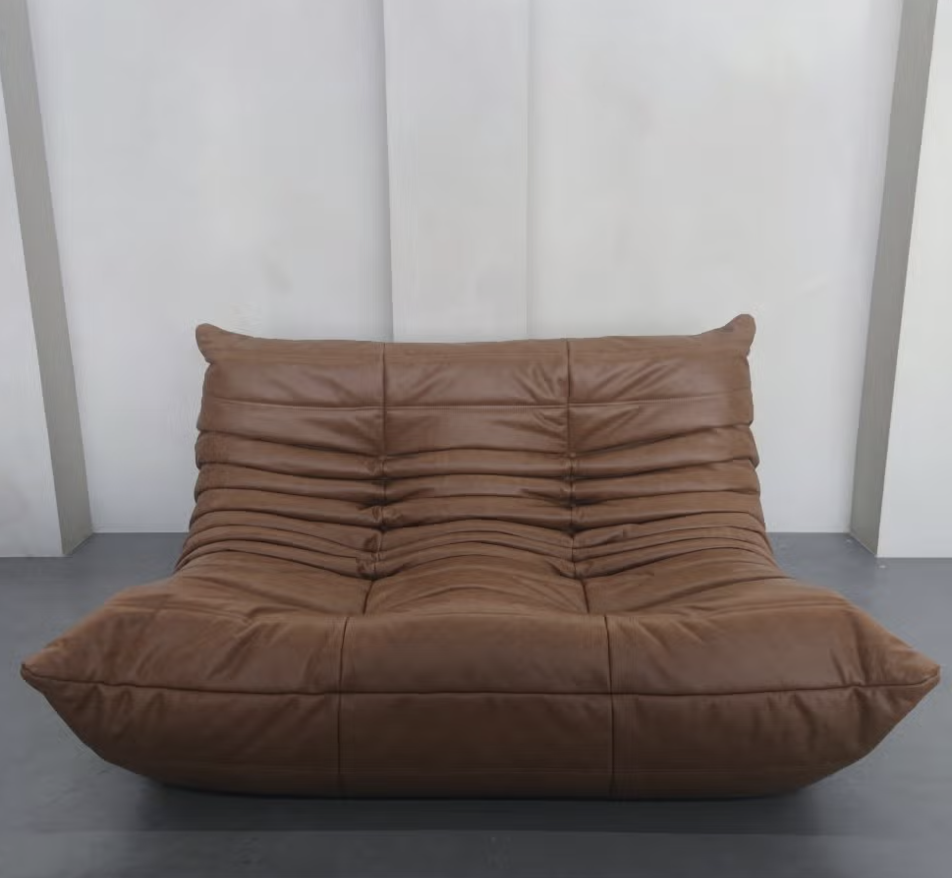 Ligne Roset Togo 2-Seater Sofa – Cognac Leather