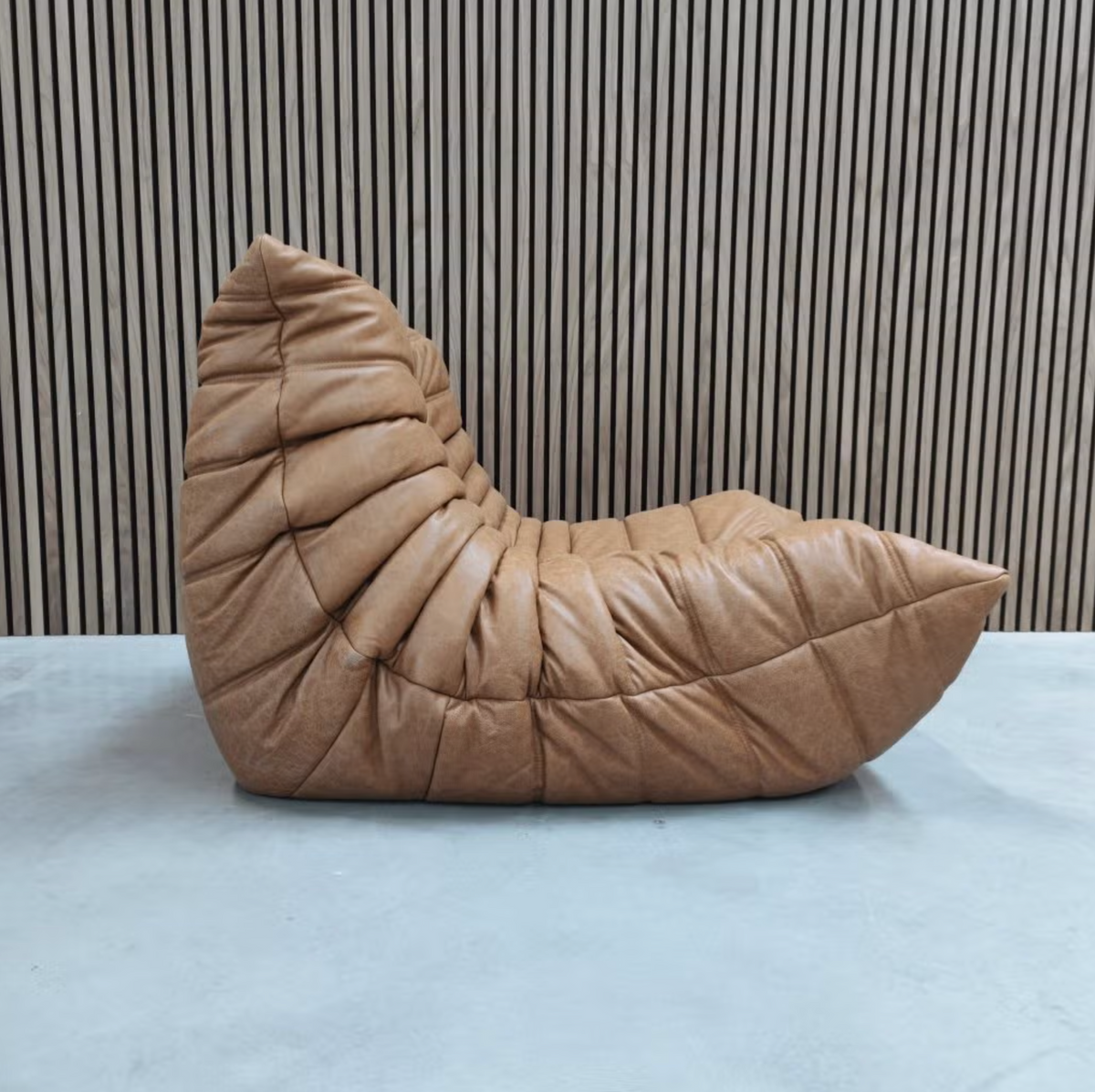 Ligne Roset Togo Fireside Chair – Cognac Leather
