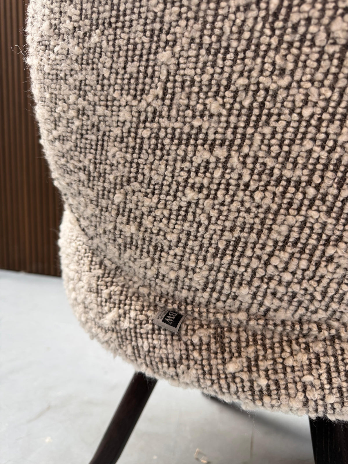 Bielefelder Werkstätten Dining Chairs Set of 4 – Grey Bouclé