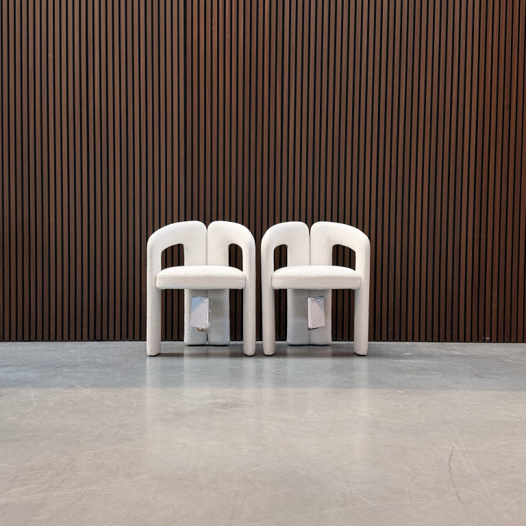 Cassina Dudet 562 Dining Chair – White Kvadrat Uniform Melange