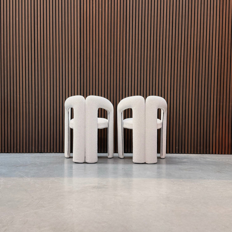 Cassina Dudet 562 Dining Chair – White Kvadrat Uniform Melange
