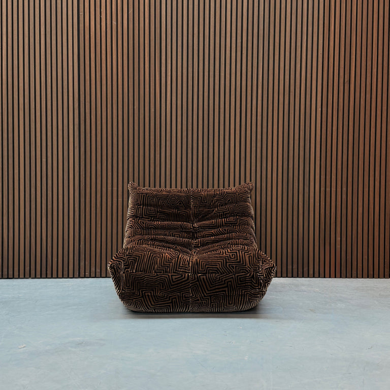 Ligne Roset Togo 1-Seater – Brown Dedar Fabric