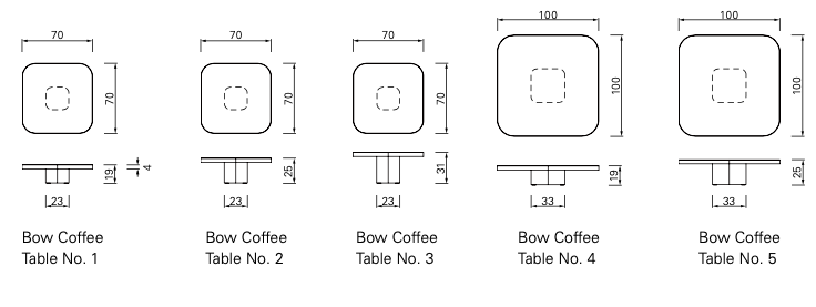 ClassiCon Bow Coffee Table